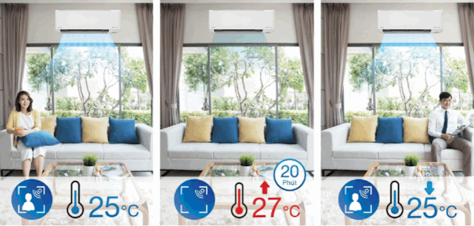 Điều hòa cao cấp Daikin 9000btu 2 chiều Inverter FTXV25QVMV